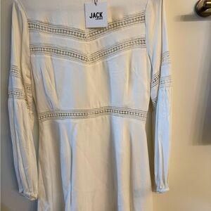 White Lace Detail Dress by Jack